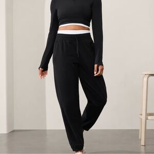 Athleta Black Retroterry Jogger